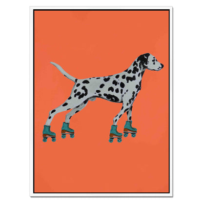 DALMATIAN WITH ROLLERSKATES | CANVAS