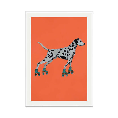 DALMATIAN WITH ROLLERSKATES | PRINT