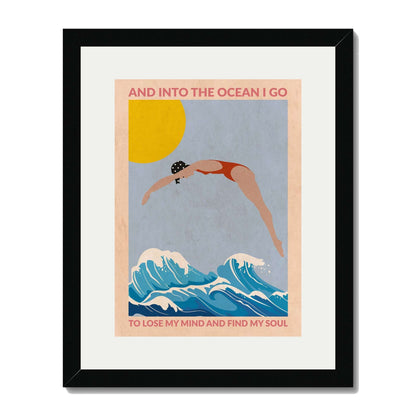 DIVE GIRL (RED) | PRINT