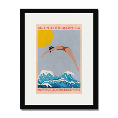DIVE GIRL (RED) | PRINT
