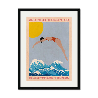DIVE GIRL (RED) | PRINT