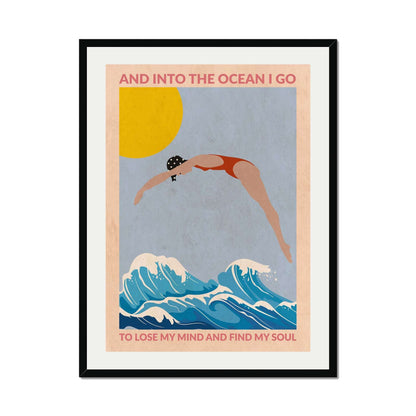 DIVE GIRL (RED) | PRINT