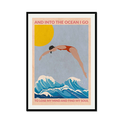 DIVE GIRL (RED) | PRINT
