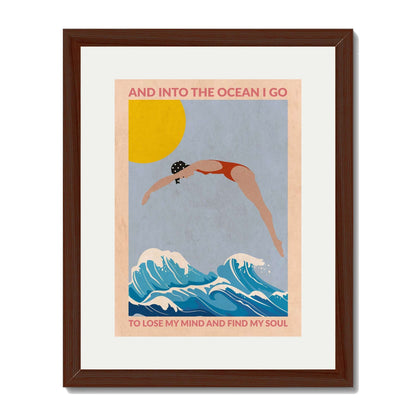 DIVE GIRL (RED) | PRINT