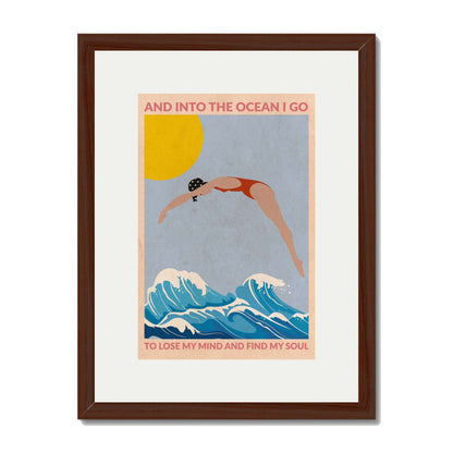 DIVE GIRL (RED) | PRINT