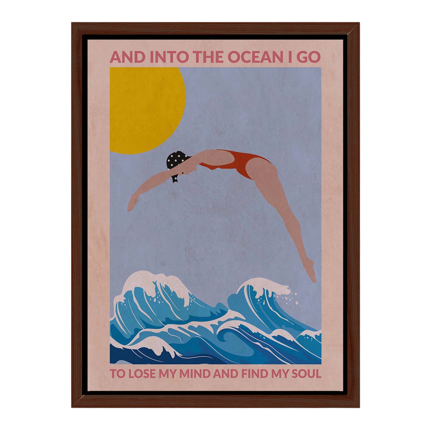 DIVE GIRL (RED) | CANVAS