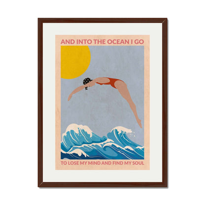 DIVE GIRL (RED) | PRINT