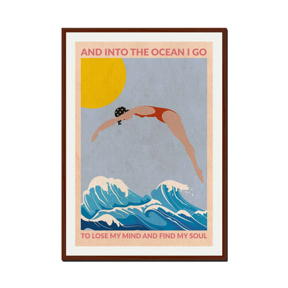 DIVE GIRL (RED) | PRINT
