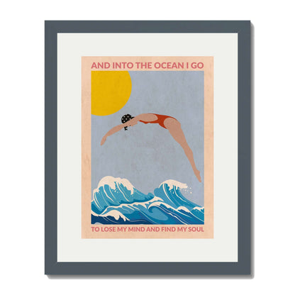 DIVE GIRL (RED) | PRINT
