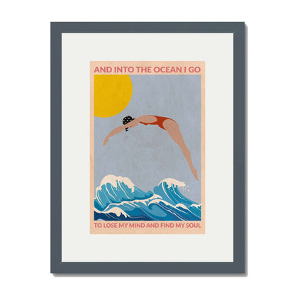 DIVE GIRL (RED) | PRINT