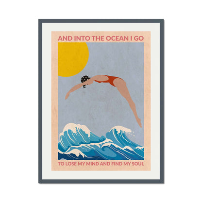 DIVE GIRL (RED) | PRINT