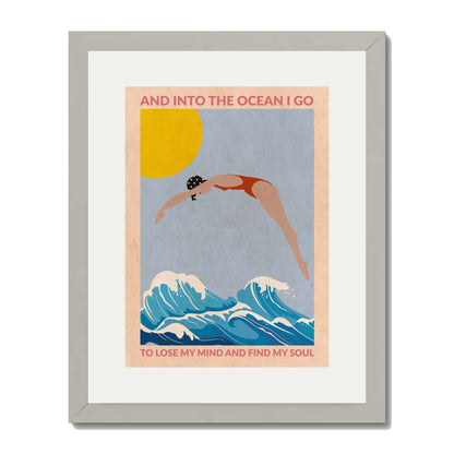 DIVE GIRL (RED) | PRINT