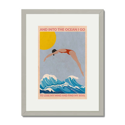 DIVE GIRL (RED) | PRINT