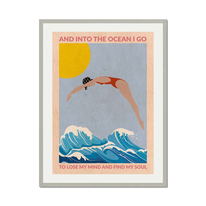 DIVE GIRL (RED) | PRINT