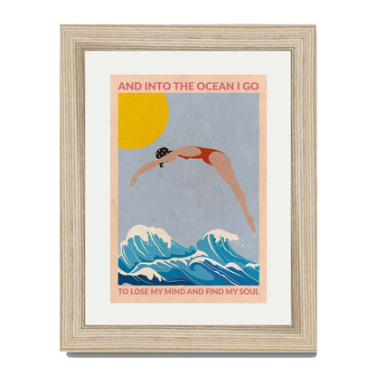 DIVE GIRL (RED) | PRINT