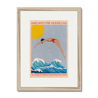 DIVE GIRL (RED) | PRINT