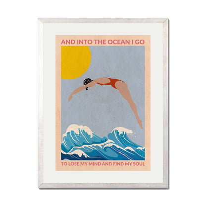 DIVE GIRL (RED) | PRINT