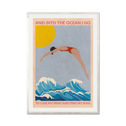 DIVE GIRL (RED) | PRINT