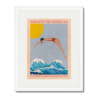 DIVE GIRL (RED) | PRINT