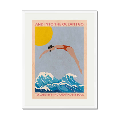 DIVE GIRL (RED) | PRINT