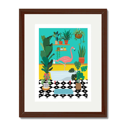 FLAMINGO BATHTIME | PRINT