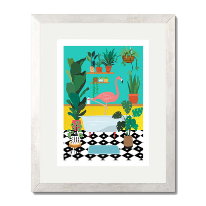 FLAMINGO BATHTIME | PRINT