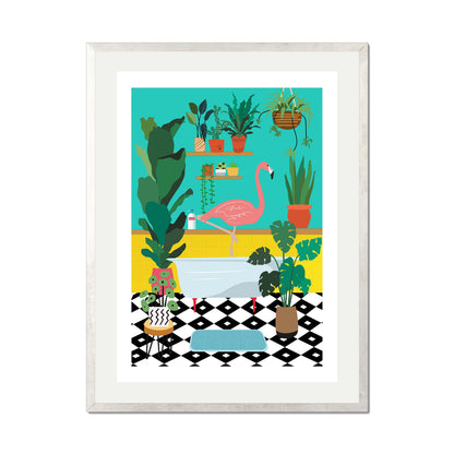 FLAMINGO BATHTIME | PRINT