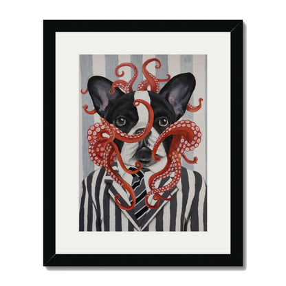 FRENCH BULLDOG WITH OCTOPUS | PRINT