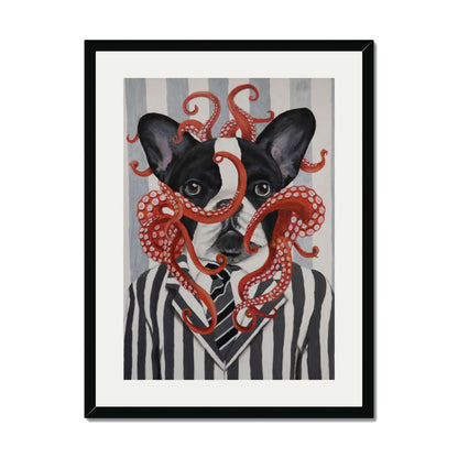 FRENCH BULLDOG WITH OCTOPUS | PRINT