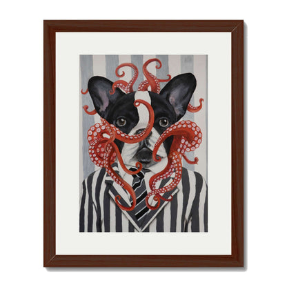 FRENCH BULLDOG WITH OCTOPUS | PRINT