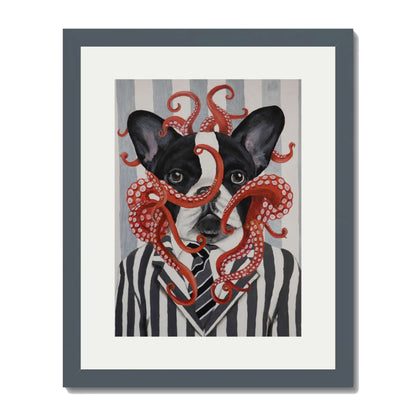 FRENCH BULLDOG WITH OCTOPUS | PRINT