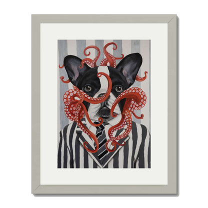FRENCH BULLDOG WITH OCTOPUS | PRINT