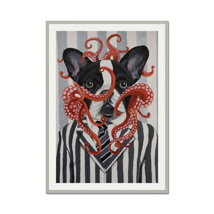 FRENCH BULLDOG WITH OCTOPUS | PRINT
