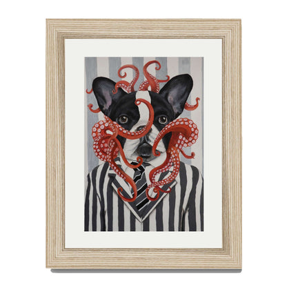 FRENCH BULLDOG WITH OCTOPUS | PRINT