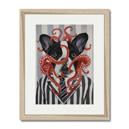 FRENCH BULLDOG WITH OCTOPUS | PRINT