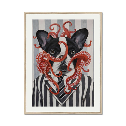 FRENCH BULLDOG WITH OCTOPUS | PRINT