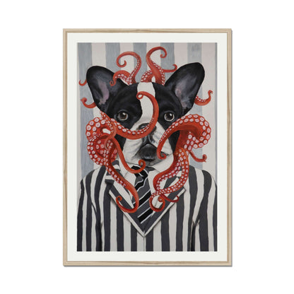 FRENCH BULLDOG WITH OCTOPUS | PRINT