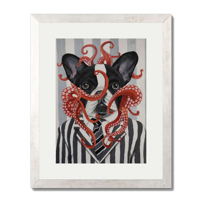 FRENCH BULLDOG WITH OCTOPUS | PRINT