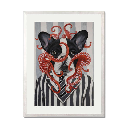 FRENCH BULLDOG WITH OCTOPUS | PRINT