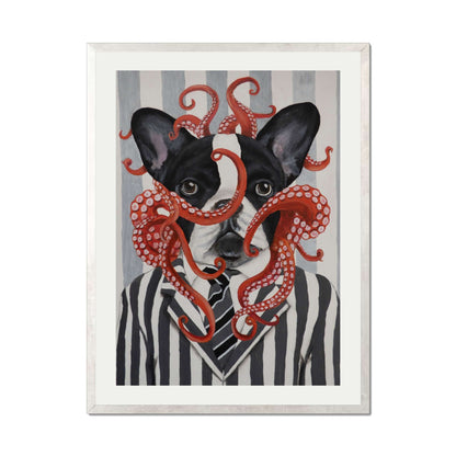 FRENCH BULLDOG WITH OCTOPUS | PRINT