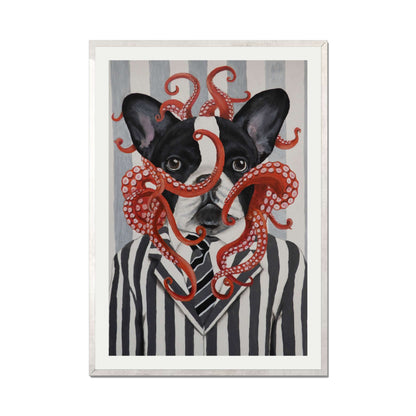 FRENCH BULLDOG WITH OCTOPUS | PRINT