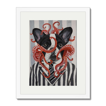 FRENCH BULLDOG WITH OCTOPUS | PRINT