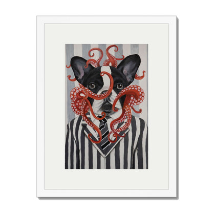 FRENCH BULLDOG WITH OCTOPUS | PRINT