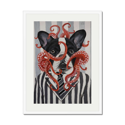 FRENCH BULLDOG WITH OCTOPUS | PRINT