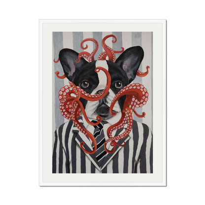 FRENCH BULLDOG WITH OCTOPUS | PRINT