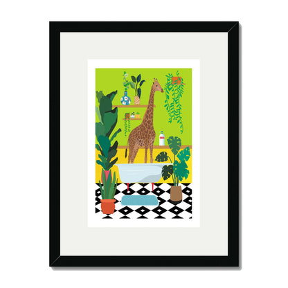 GIRAFFE BATHTIME | PRINT