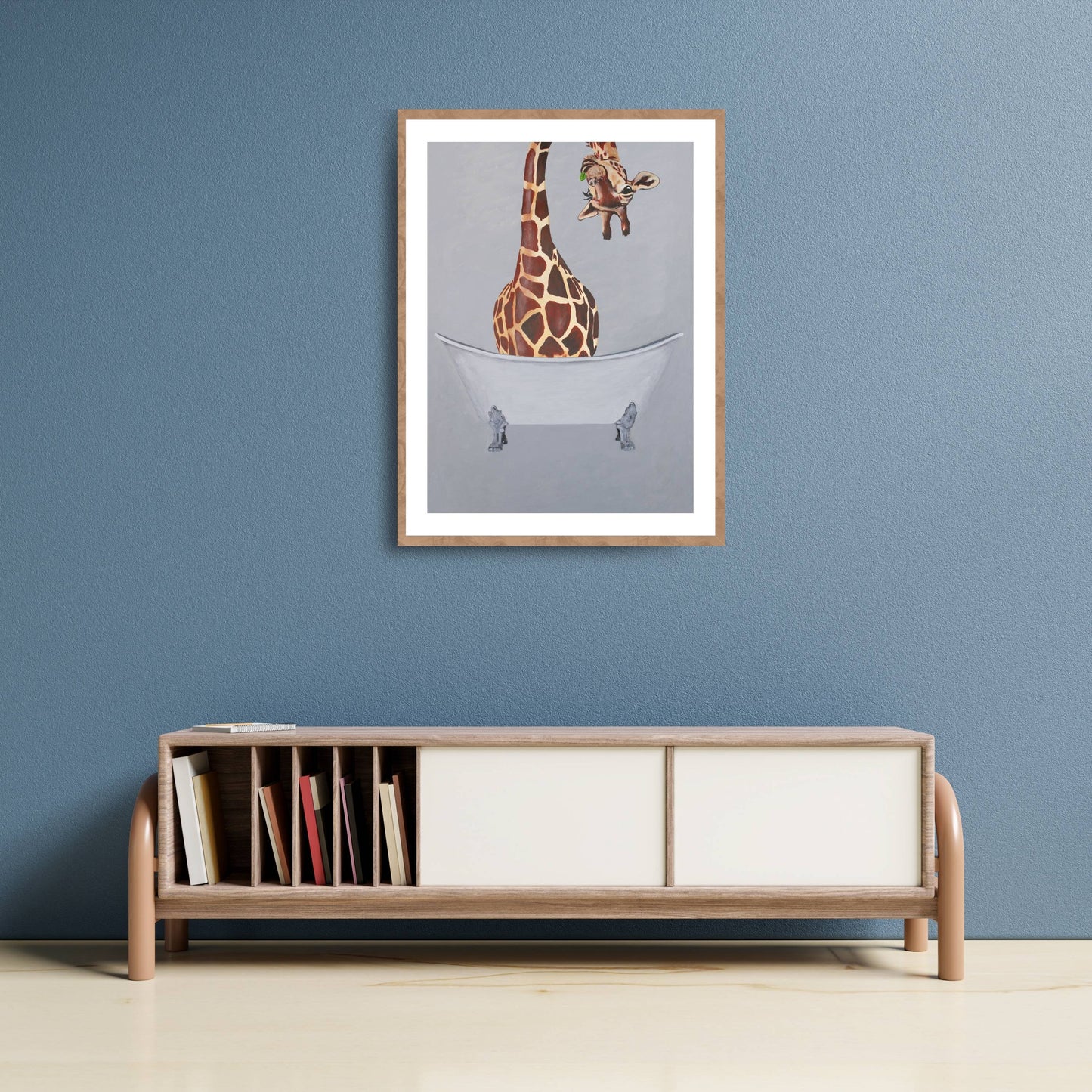 GIRAFFE IN BATHTUB | PRINT