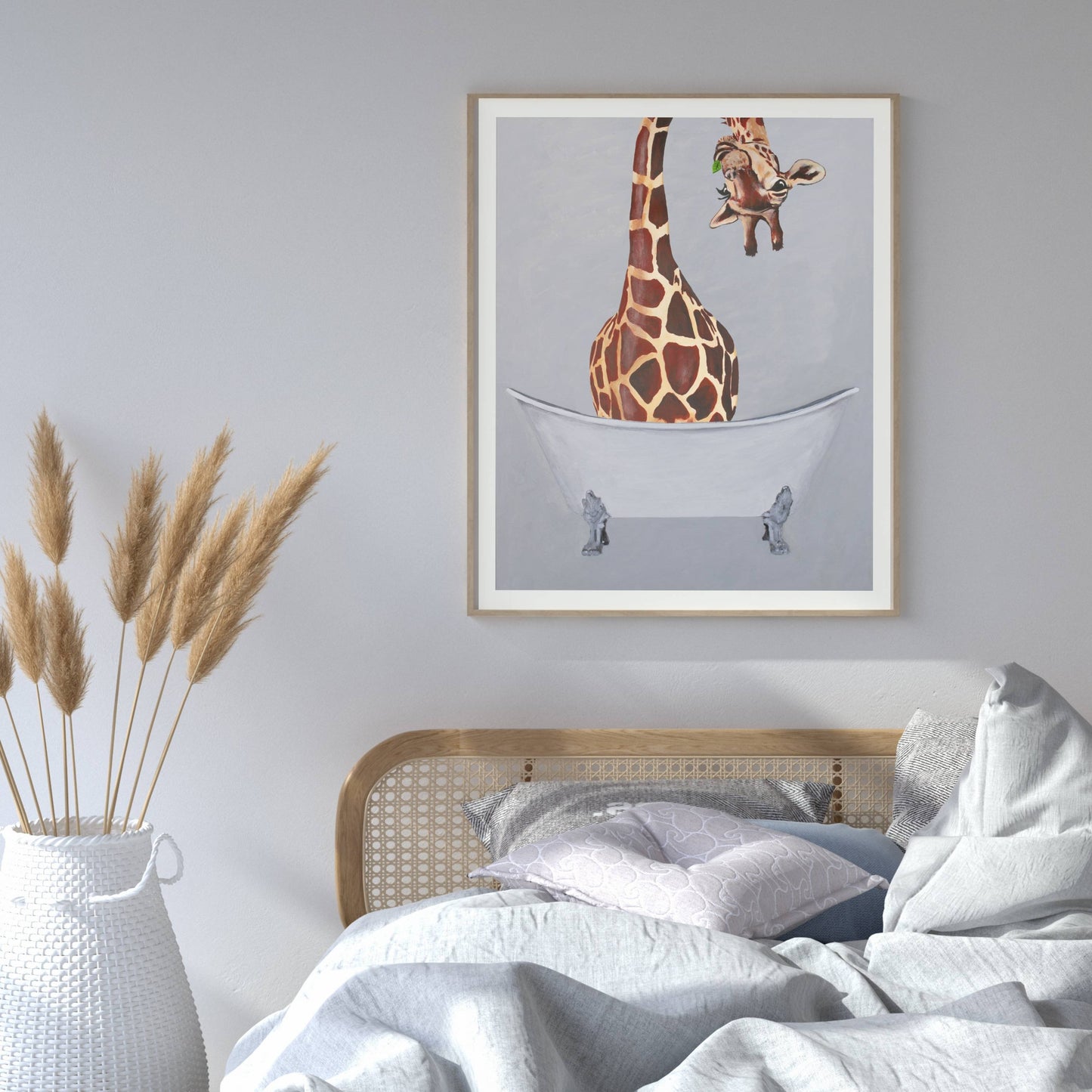 GIRAFFE IN BATHTUB | PRINT