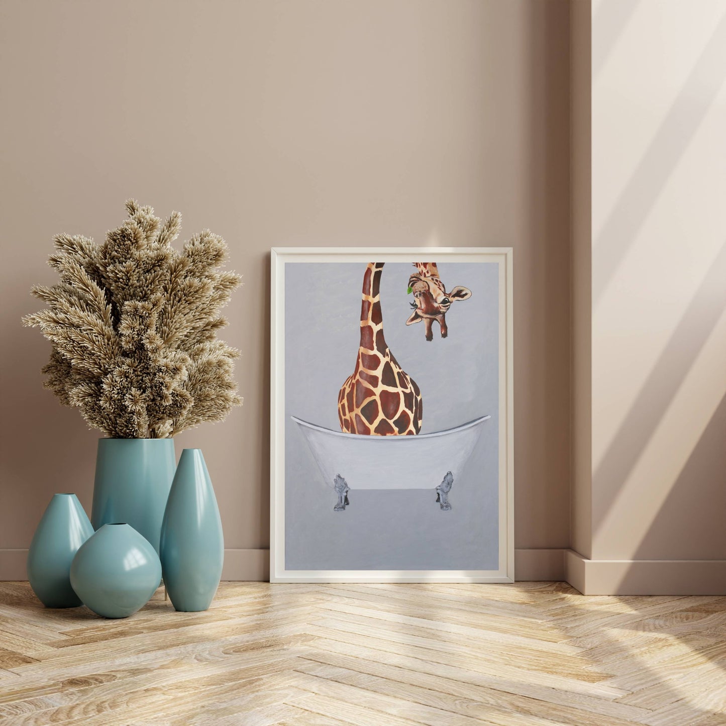 GIRAFFE IN BATHTUB | PRINT