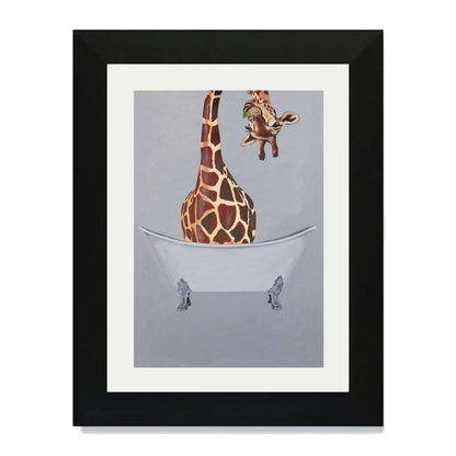 GIRAFFE IN BATHTUB | PRINT